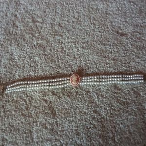 Vintage Cameo and pearl choker